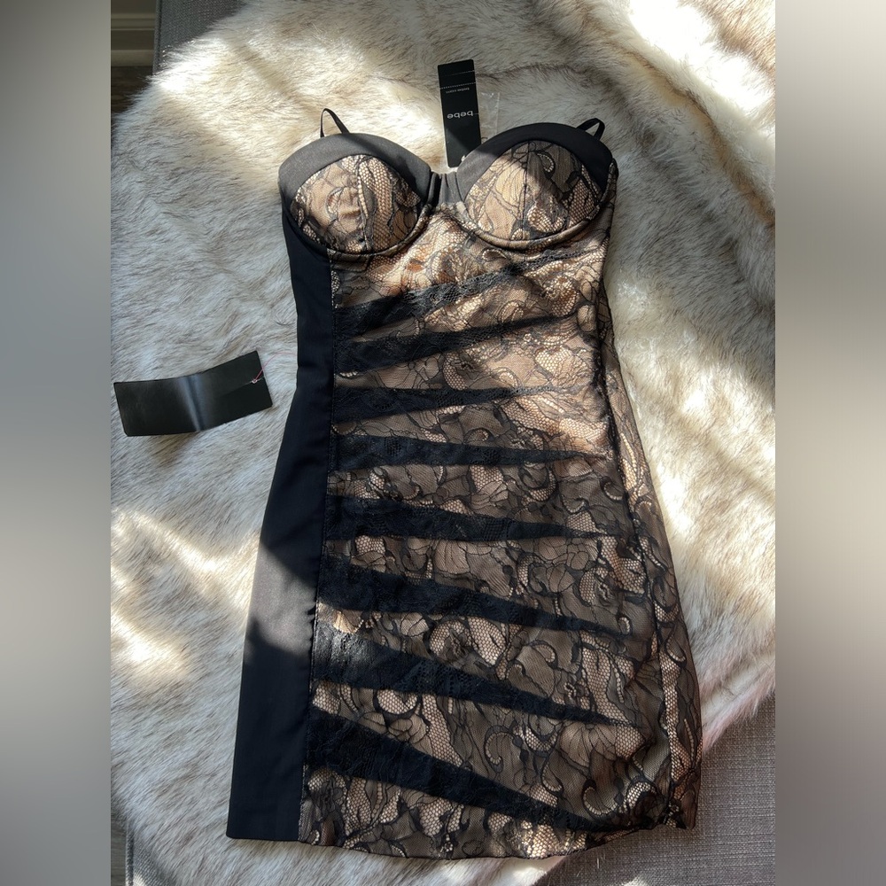 New Bebe bodycon mini dress